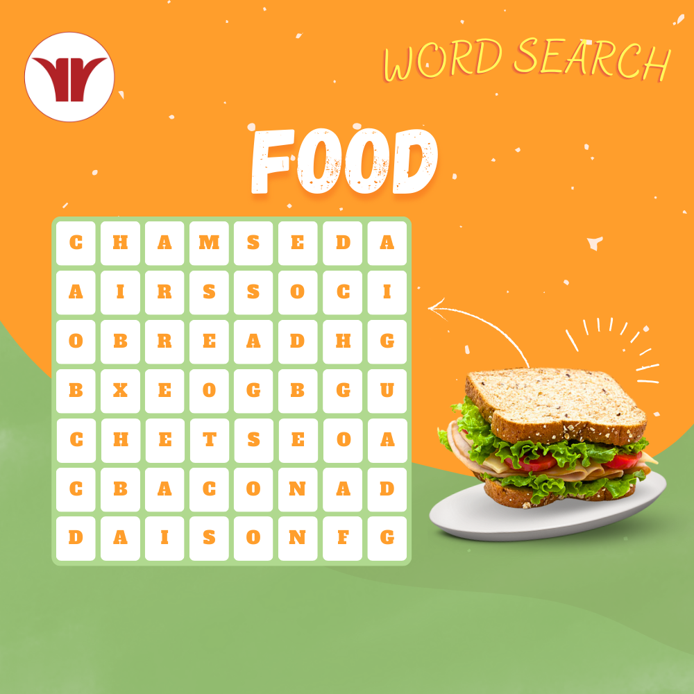 Word Search - Topic Food